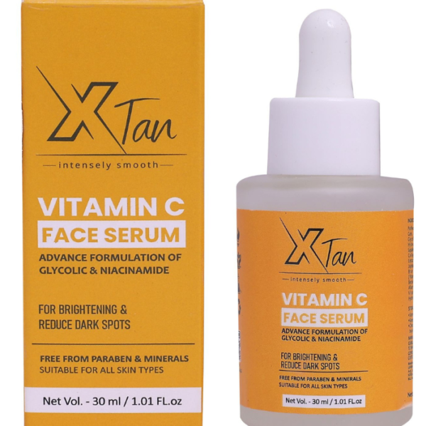 XTAN Vitamin C Serum for Glowing Skin – Brightening, Anti-Aging & Dark Spot Reduction Formula| Men And Women| 30ml