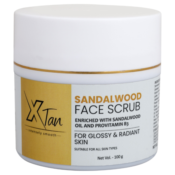 XTAN Sandalwood Scrub for Men & Women – Smooth & Radiant Complexion| 100gm