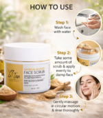 XTAN Sandalwood Scrub for Men & Women – Smooth & Radiant Complexion| 100gm - Image 2